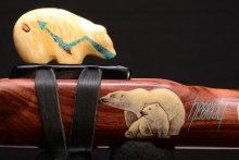 Brazilian Kingwood Native American Flute, Minor, Mid G-4, #F30I